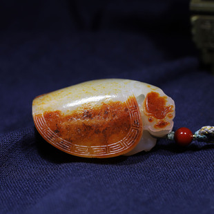 玉秀新疆和田玉龙龟手把件男女吊坠苏工雕刻籽料羊脂玉定制带证书