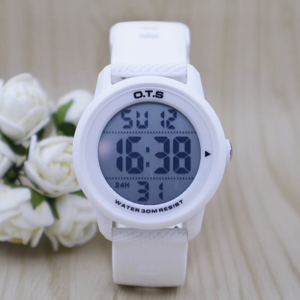 奥迪斯ots青少年电子表男孩女孩夜光初高中学生户外运动手表
