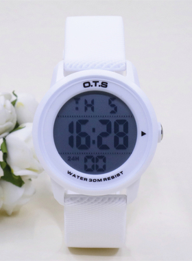 青少年防水电子表男孩女孩夜光初高中学生户外运动手表儿童7049