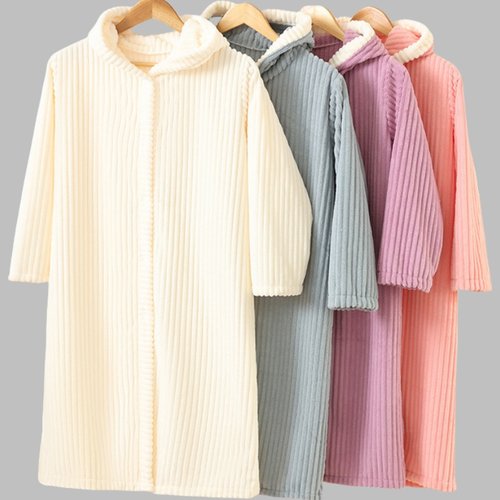 成人浴袍睡袍浴巾速干连帽浴衣