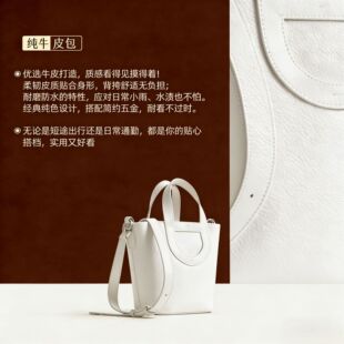 手工牛皮菜篮子包时尚 单品BB361 白色 菲遗锦物