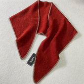 围巾彩边纯色休闲女士披肩 Rj绒捷羊绒针织巾保暖舒适秋冬款