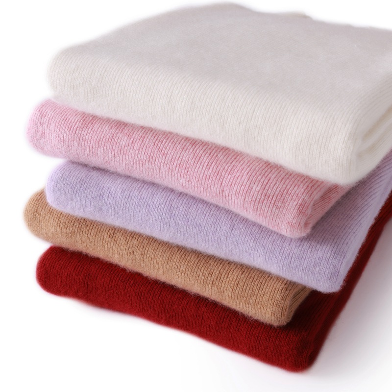 山羊绒半高领针织衫女秋冬内搭