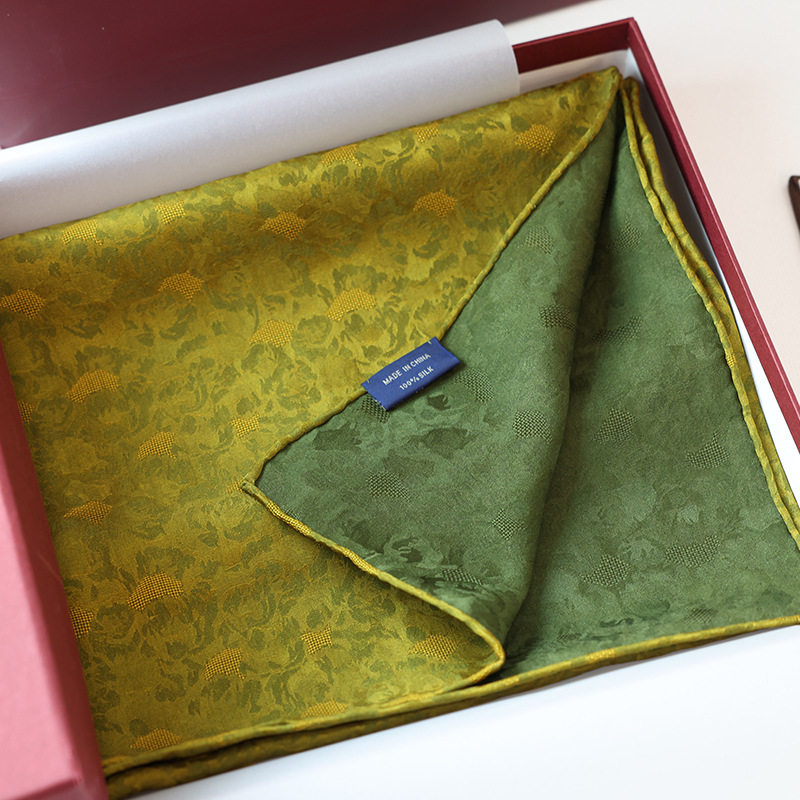 非遗花罗|郁葱山野花罗丝巾中围巾真丝礼盒高奢送长辈女春秋