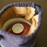 Хлопковая чайная чашка, чайный сервиз, заварочный чайник, система хранения, тканевый мешок, сумка, ювелирное украшение, портативная упаковка из грецкого ореха, увеличенная толщина, на шнурках