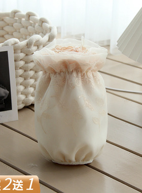 韩版isn蕾丝袖套三层防污时尚少女学生套袖羽绒服防脏袖筒短款白