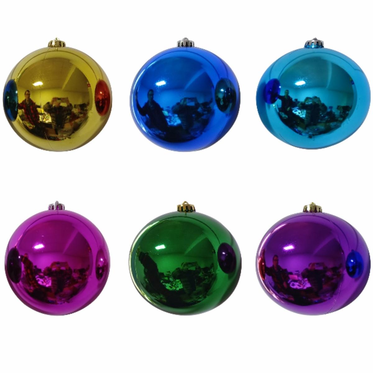 圣诞球圣诞树电镀球装饰品红马