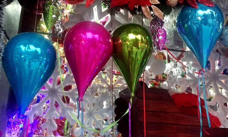 35cm水滴/圣诞水滴球/圣诞球/电渡球/商场超市酒店ktv橱窗布置