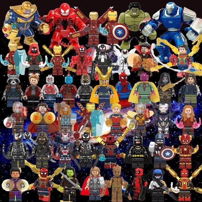 漫威复仇者联盟死侍灭霸雷神人仔