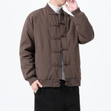 90%白鸭绒冬季风唐装汉服男士复古羽绒服外套A118-YR206P245，男装羽绒服，电商A118