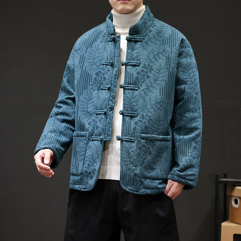 2025冬季风棉衣大码唐装中式复古保暖外套男A118-MY6601P135,男装棉衣,电商A118