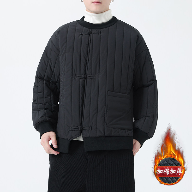 冬季风男装棉衣加厚套头卫衣唐装保暖复古外套MY2036-P135,男装棉衣,电商A118