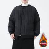 冬季风男装棉衣加厚套头卫衣唐装保暖复古外套MY2036-P135，男装棉衣，电商A118