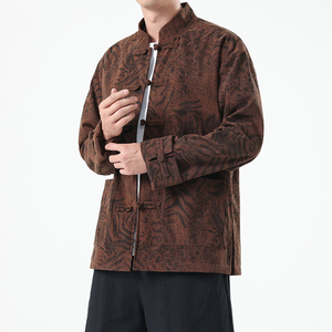 春季风男装新中式唐装汉服复古立领夹克外套A118-A8822P115图片