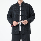 春季风男装豹纹新中式唐装汉服复古夹克外套A118-A8822P115，男装夹克，电商A118