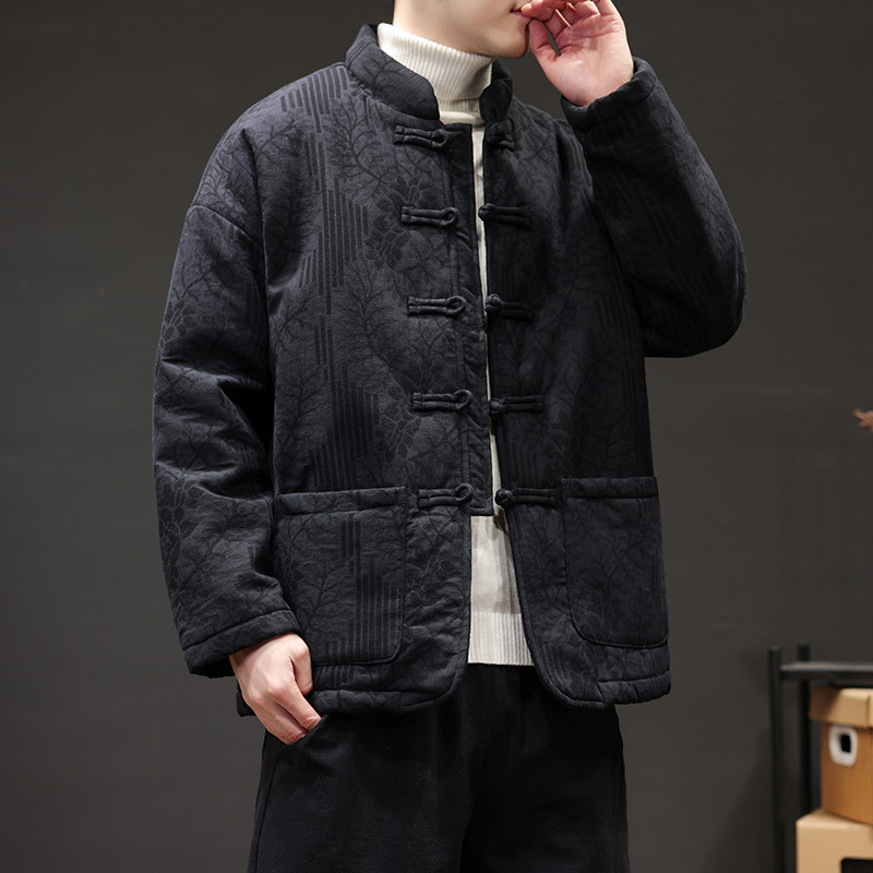 2025冬季风棉衣大码唐装中式复古保暖外套男A118-MY6601P135,男装棉衣,电商A118