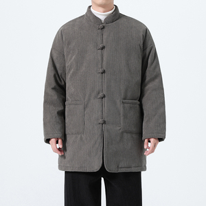 冬季风唐装棉衣大码复古中式保暖加厚外套男A118-MY6609P165图片