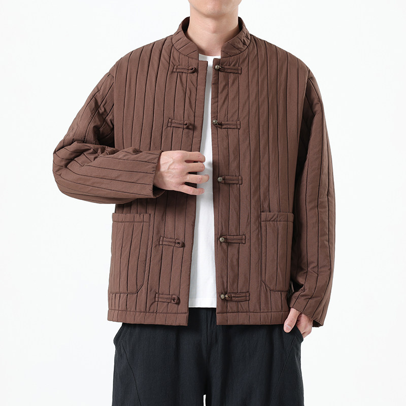春季风男装夹克新中式唐装汉服复古铜扣外套A118-A8812P115,男装夹克,电商A118