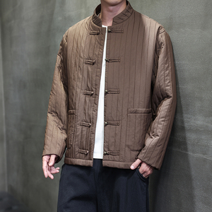 2025春季风中式复古夹克唐装汉服青年外套宽松A118-A8812P115图片