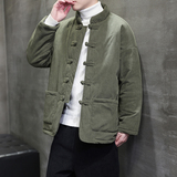 冬季风男装棉衣唐装复古大码外套灯芯绒棉袄A118-MY010P135，男装棉衣，电商A118