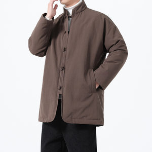 90%白鸭绒冬季风唐装男士复古羽绒服保暖外套A118-YR207P285图片