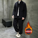 2023风棉衣男装冬季中式唐装加厚保暖两件套A118-MY03P200，男装棉衣，电商A118