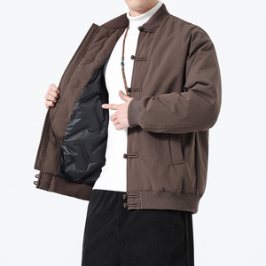 90%白鸭绒冬季风唐装汉服男士复古羽绒服外套A118-YR206P245