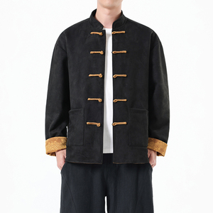 秋季风男装新中式双面穿夹克复古唐装汉服外套A118-A8809P145图片