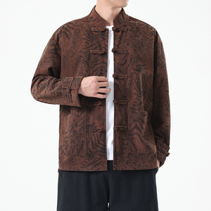 春季风男装新中式唐装汉服复古立领夹克外套A118-A8822P115图片