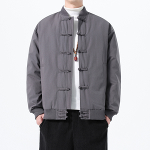 90%白鸭绒羽绒服风唐装新中式保暖加厚外套男A118-YR206P245图片