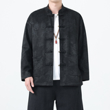 秋季风男装唐装汉服中式复古夹克大码印花外套A118-A8835P115，男装夹克，电商A118