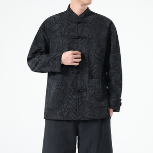 春季风男装新中式唐装汉服复古立领夹克外套A118-A8822P115图片