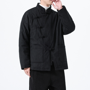 2025冬季风唐装棉衣灯芯绒大码加厚棉袄男A118-MY6615P165图片