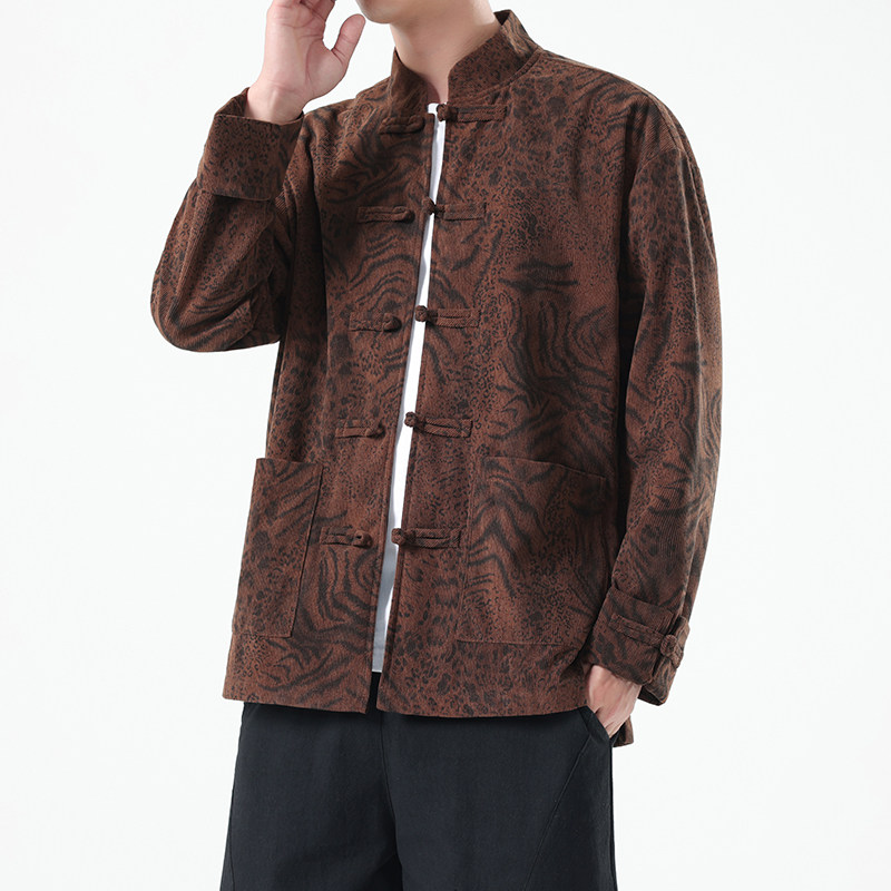 春季风男装新中式唐装汉服复古立领夹克外套A118-A8822P115,男装夹克,电商A118