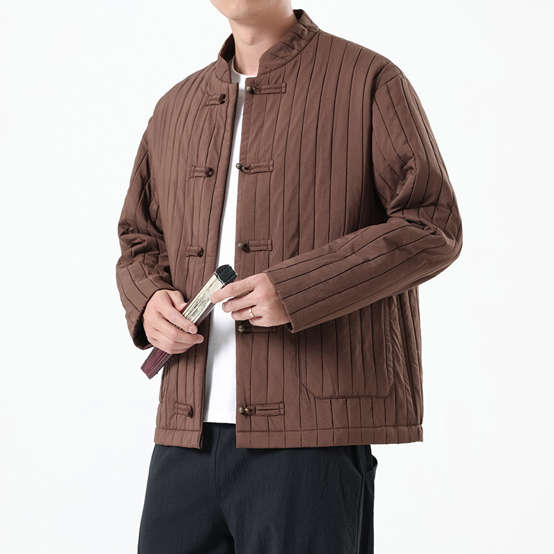春季风男装夹克新中式唐装汉服复古铜扣外套A118-A8812P115,男装夹克,电商A118