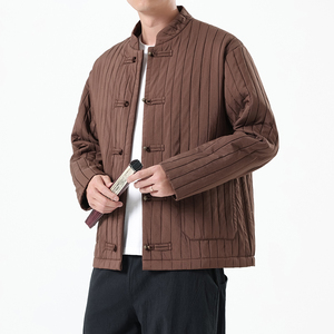 春季风男装夹克新中式唐装汉服复古铜扣外套A118-A8812P115图片