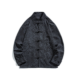 春季风夹克新中式唐装汉服复古豹纹立领外套男A118-A8822P115，男装夹克，电商A118