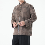 春季风男装新中式夹克印花复古唐装汉服外套A118-A8823P120，男装夹克，电商A118