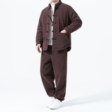 冬季风男装棉衣唐装灯芯绒复古保暖加厚套装A118-TZ7705P205，男装棉衣，电商A118