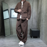 冬季风唐装棉衣套装加厚复古外套男A118-TZ7701P200抖音控298，男装棉衣，电商A118