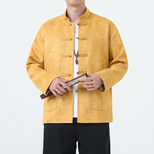 秋季风男装唐装汉服夹克大码古文字印花外套A118-A8836P115图片