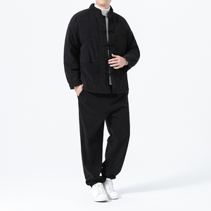 冬季风唐装中式复古棉衣大码加绒加厚套装男A118-TZ7705P205图片