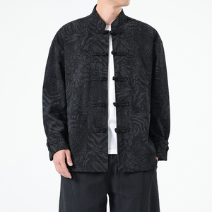 春季风男装新中式唐装汉服复古立领夹克外套A118-A8822P115