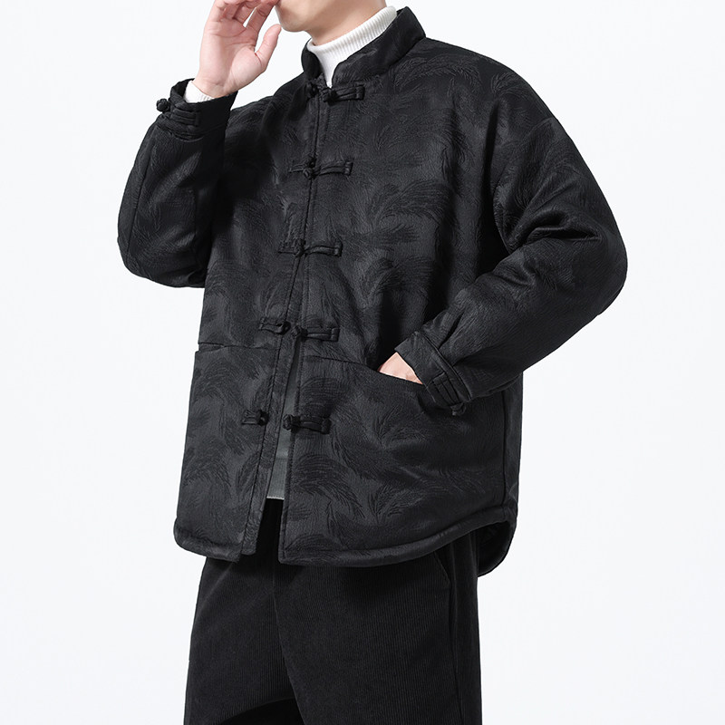 2025冬季风唐装棉衣复古保暖加厚男士外套A118-MY6613P145,男装棉衣,电商A118