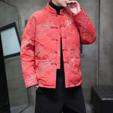2025冬季风棉衣青年复古刺绣唐装加厚潮流棉服男MY2317-P155，男装棉衣，电商A118