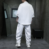夏季风男装冰丝短袖套装新中式盘扣唐装A118-TZ030P110控158，男装休闲套装，电商A118