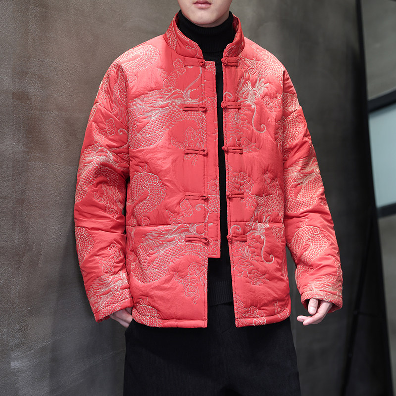 2025冬季风棉衣青年复古刺绣唐装加厚潮流棉服男MY2317-P155,男装棉衣,电商A118