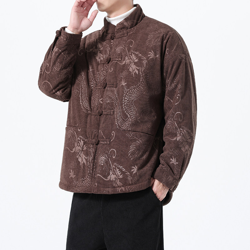 冬季风唐装棉衣新中式复古加厚保暖男士外套A118-MY6612P145,男装棉衣,电商A118