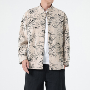 秋季风男装外套新中式提花复古唐装汉服夹克A118-A8818P120