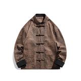 春季风新中式夹克唐装汉服青年大码复古外套男A118-A8821P120，男装夹克，电商A118